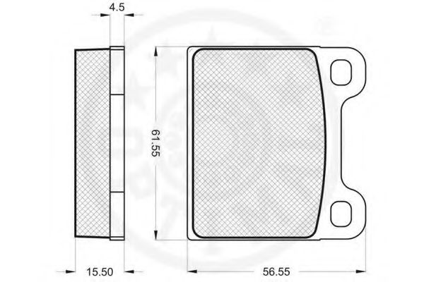 Imagine set placute frana,frana disc OPTIMAL 2196