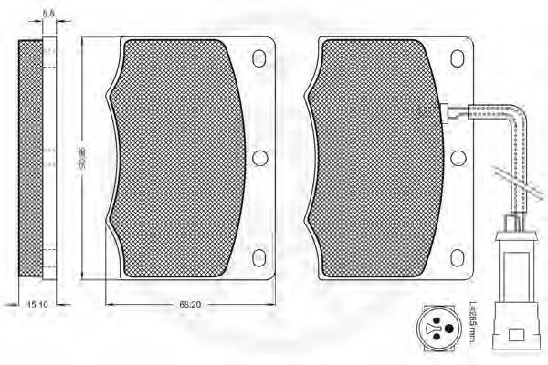 Imagine set placute frana,frana disc OPTIMAL 9270