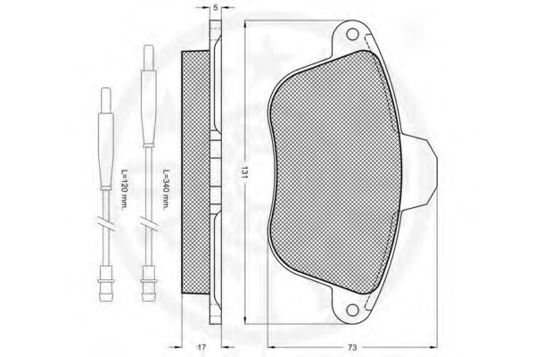 Imagine set placute frana,frana disc OPTIMAL 9783