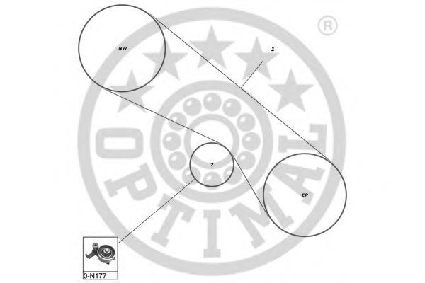 Imagine Set curea de distributie OPTIMAL SK-1647