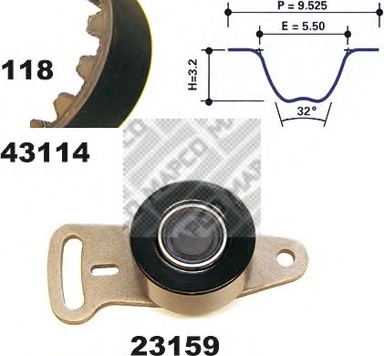 Imagine Set curea de distributie MAPCO 23114