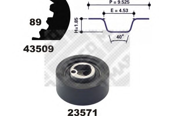 Imagine Set curea de distributie MAPCO 23509