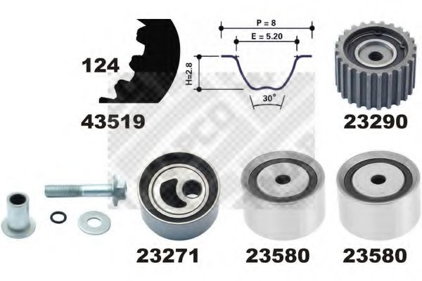 Imagine Set curea de distributie MAPCO 23521