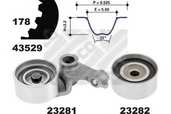 Imagine Set curea de distributie MAPCO 23529