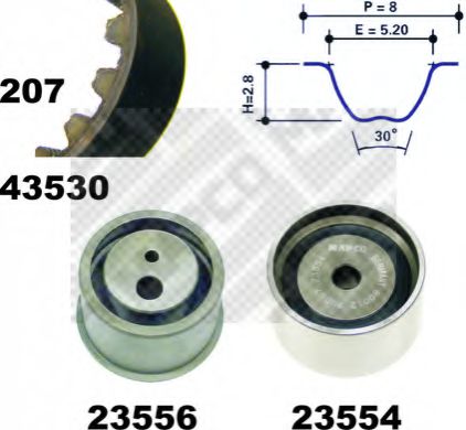 Imagine Set curea de distributie MAPCO 23530