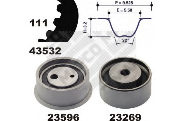 Imagine Set curea de distributie MAPCO 23532