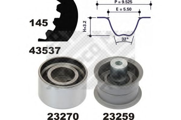 Imagine Set curea de distributie MAPCO 23537