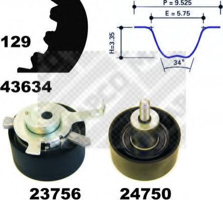 Imagine Set curea de distributie MAPCO 23603