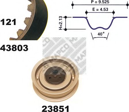 Imagine Set curea de distributie MAPCO 23803