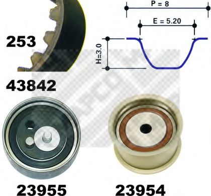 Imagine Set curea de distributie MAPCO 23842