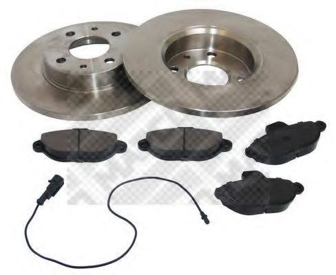 Set frana, frana disc MAPCO 47011