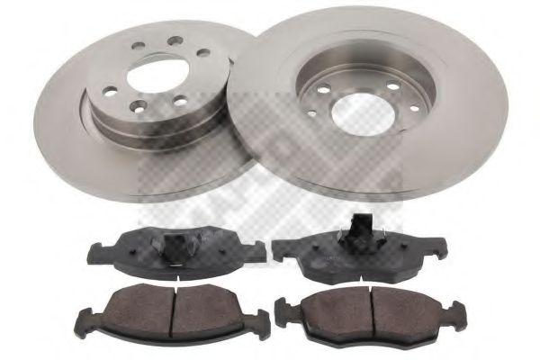 Set frana, frana disc MAPCO 47167