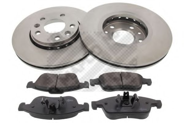 Set frana, frana disc MAPCO 47177