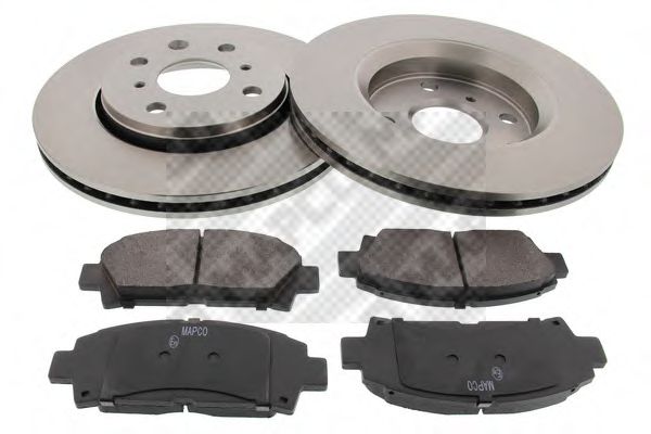 Set frana, frana disc MAPCO 47355