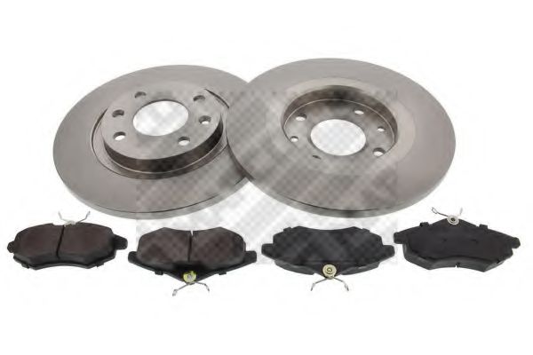Set frana, frana disc MAPCO 47356
