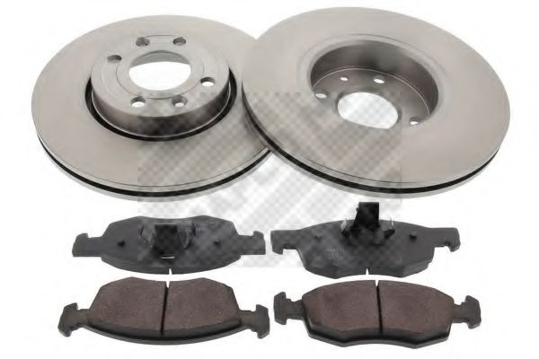 Set frana, frana disc MAPCO 47460