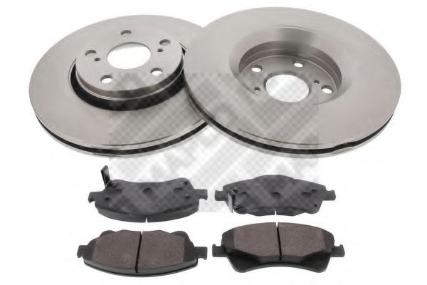 Set frana, frana disc MAPCO 47508