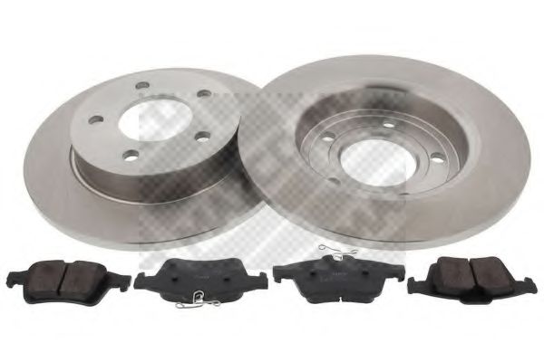 Set frana, frana disc MAPCO 47516