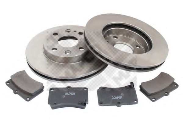 Set frana, frana disc MAPCO 47535
