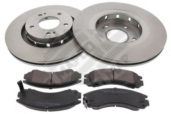Set frana, frana disc MAPCO 47538