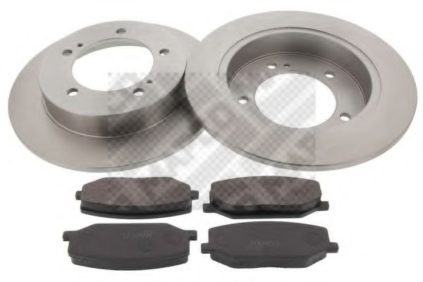 Set frana, frana disc MAPCO 47543