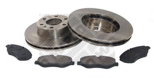 Set frana, frana disc MAPCO 47590