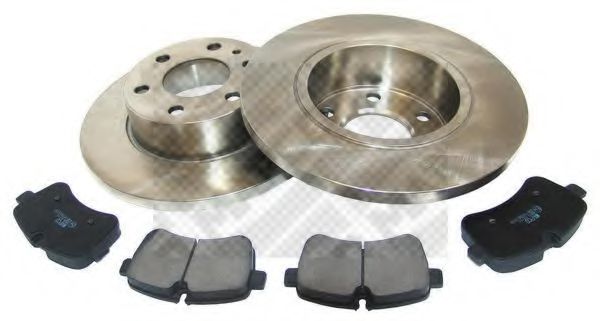Set frana, frana disc MAPCO 47591