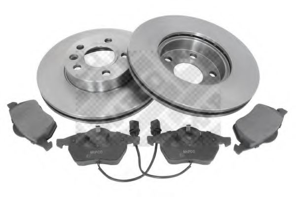 Set frana, frana disc MAPCO 47669