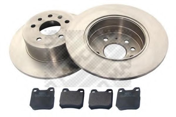 Set frana, frana disc MAPCO 47677