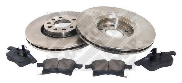 Set frana, frana disc MAPCO 47690