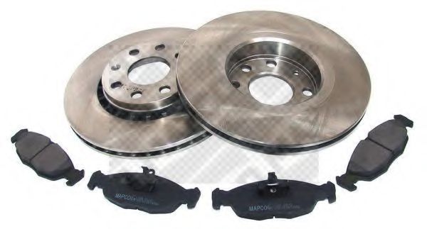 Set frana, frana disc MAPCO 47758