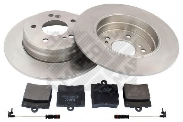 Set frana, frana disc MAPCO 47806
