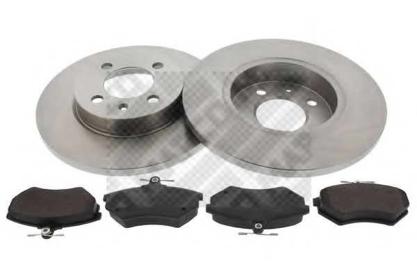 Set frana, frana disc MAPCO 47851