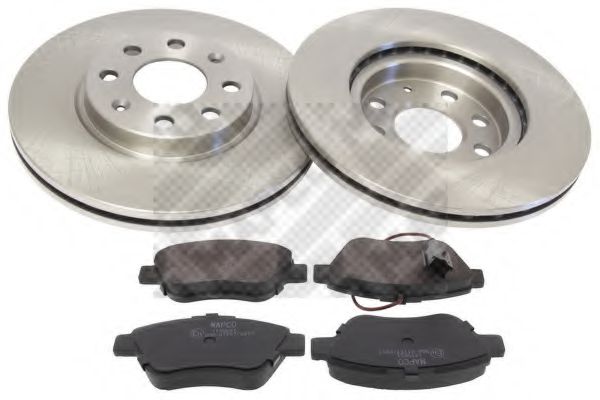 Set frana, frana disc MAPCO 47868