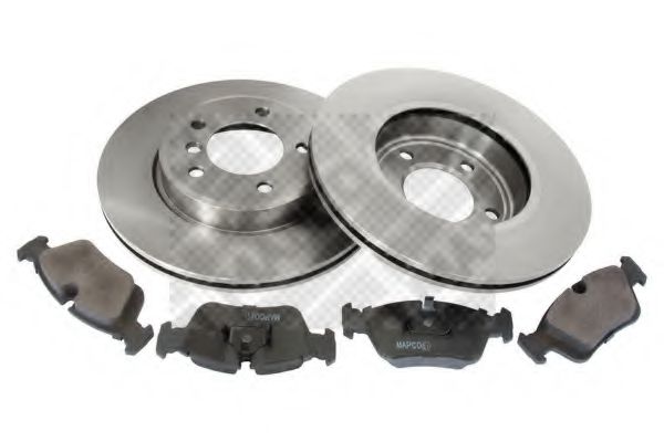 Set frana, frana disc MAPCO 47872