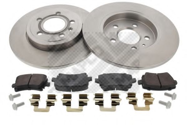 Set frana, frana disc MAPCO 47877