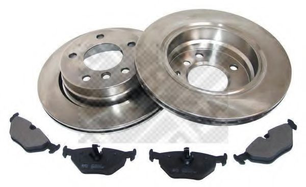 Set frana, frana disc MAPCO 47883