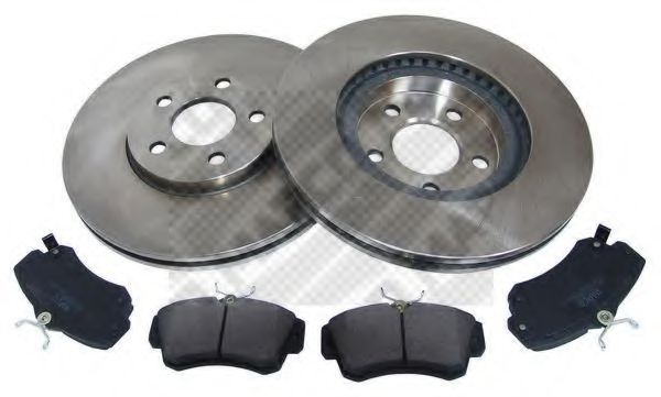 Set frana, frana disc MAPCO 47893