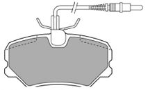 Imagine set placute frana,frana disc MAPCO 6309