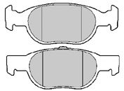 Imagine set placute frana,frana disc MAPCO 6536