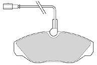 Imagine set placute frana,frana disc MAPCO 6563