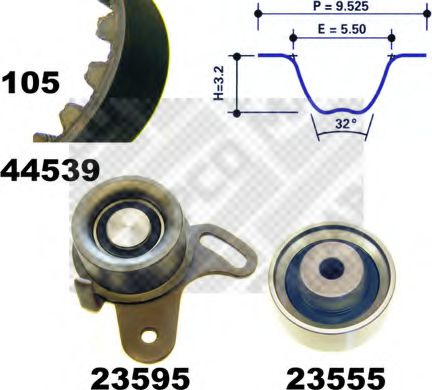 Imagine Set curea de distributie MAPCO 73539