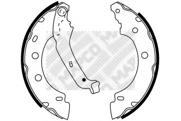 Imagine Set saboti frana MAPCO 8856