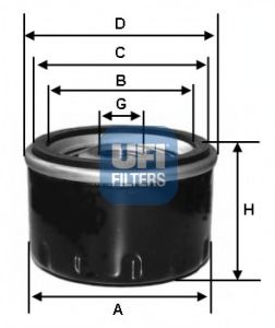 Imagine Filtru ulei UFI 23.134.00