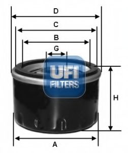 Imagine Filtru ulei UFI 23.564.00