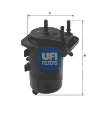 Imagine filtru combustibil UFI 24.013.00
