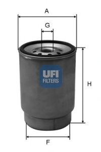 Imagine filtru combustibil UFI 24.021.00
