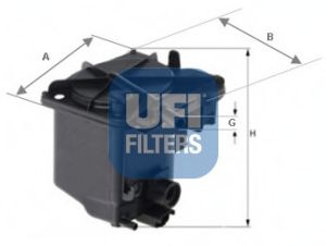 Imagine filtru combustibil UFI 24.027.00