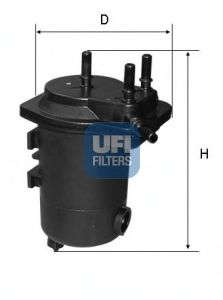 Imagine filtru combustibil UFI 24.052.00