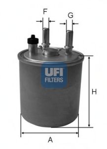 Imagine filtru combustibil UFI 24.073.00